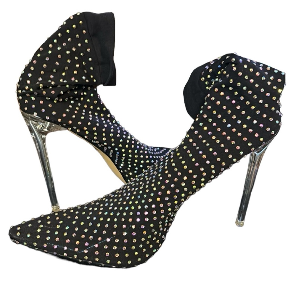 Fashion Nova rhinestone stiletto heels
